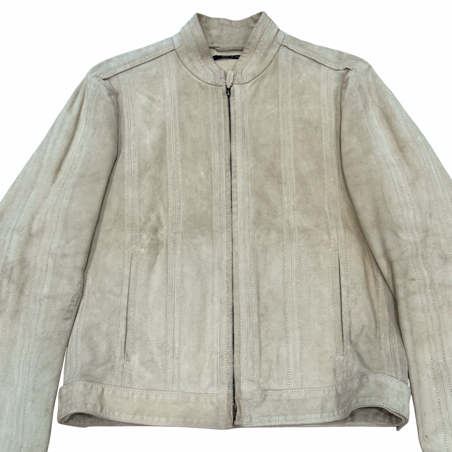 Gucci by Tom Ford Suede Biker Jacket SZ 46