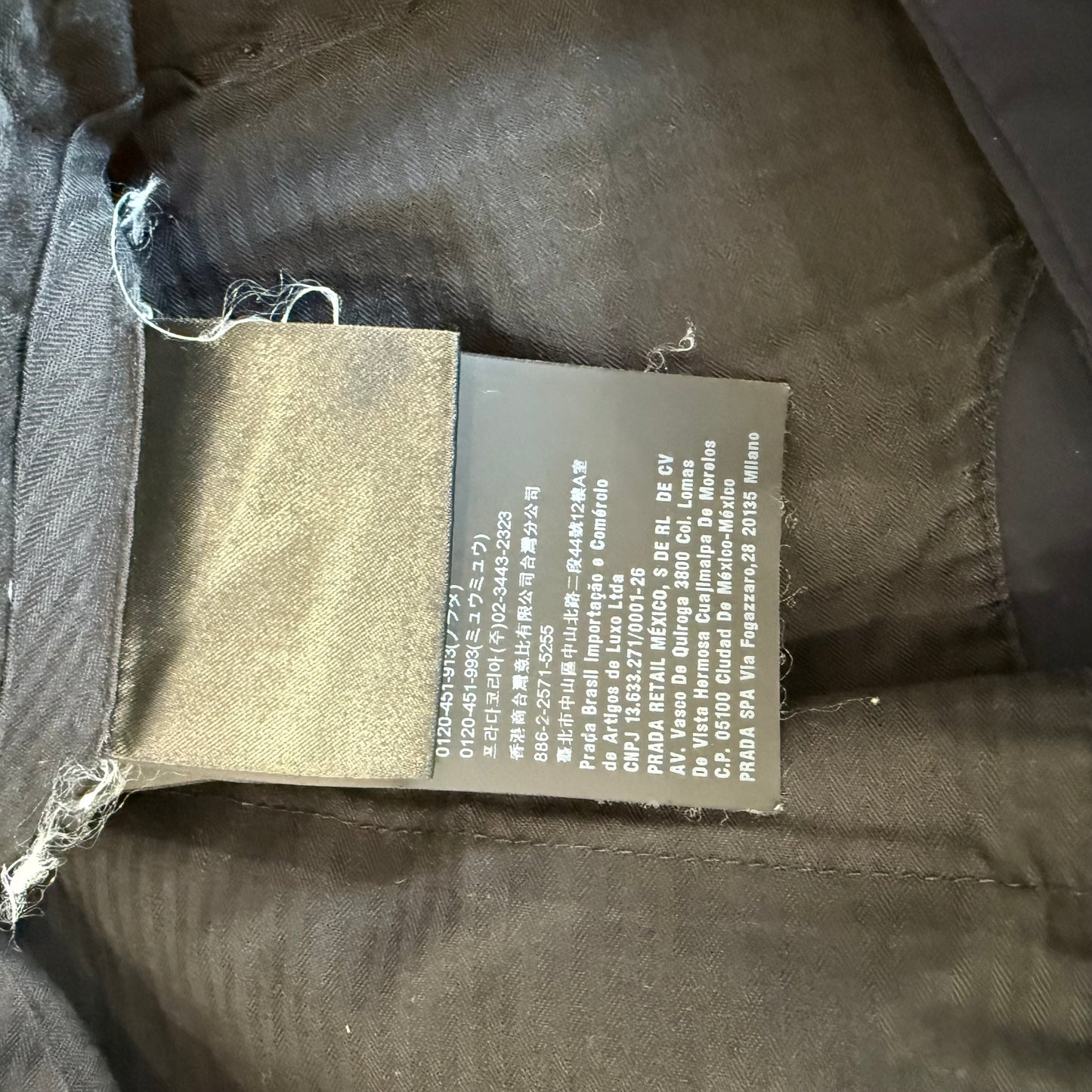Prada Navy Nylon Trousers SZ 52