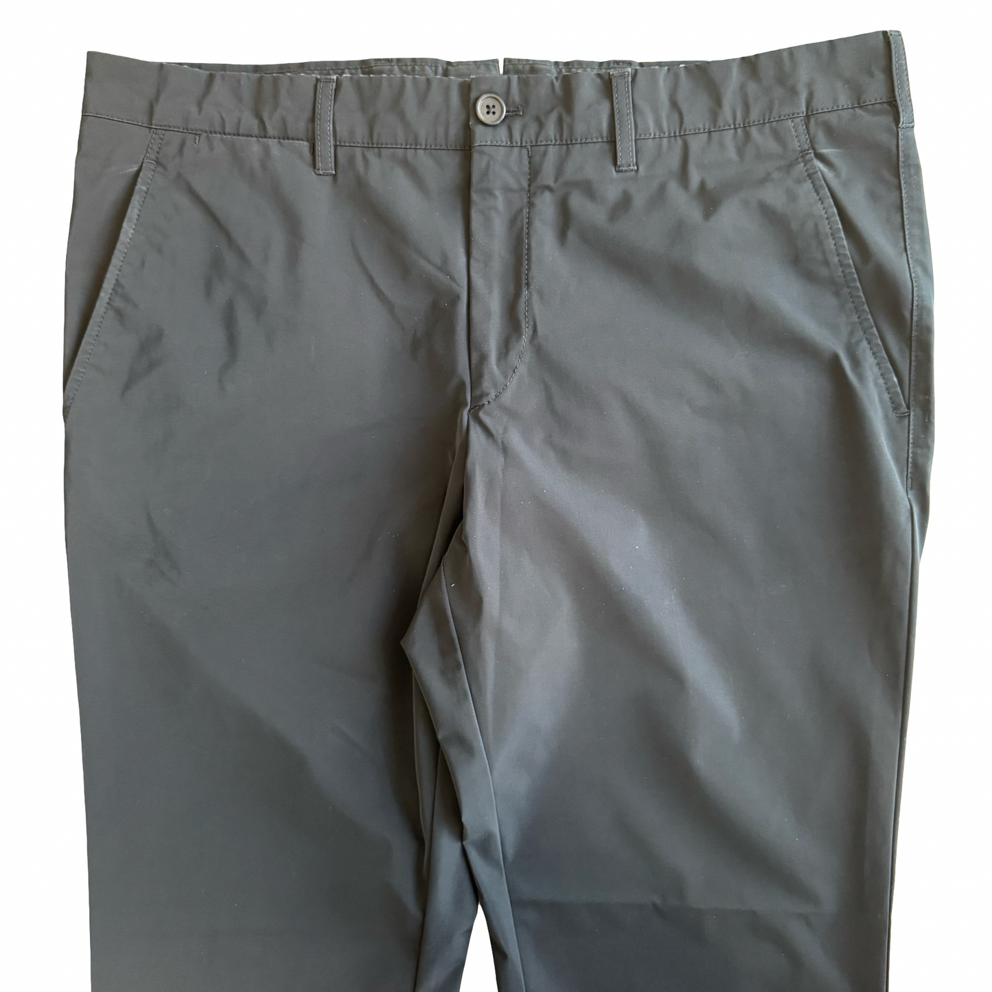 Prada Black Nylon Trousers SZ 52