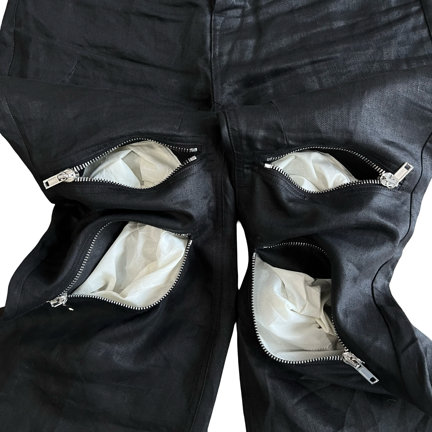 Rick Owens Bolan Flared Linen-Twill Cargo Trouser SZ 30