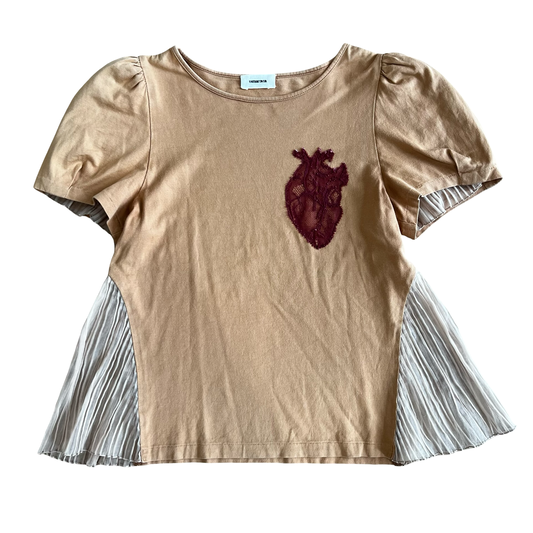 Undercover Heart Embroidered Blouse SZ 1