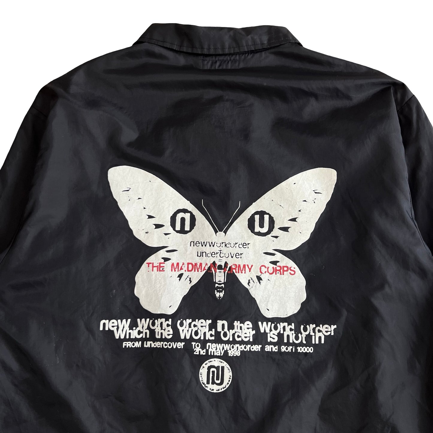 Undercover 'New World Order' Butterfly Coach Jacket SZ M