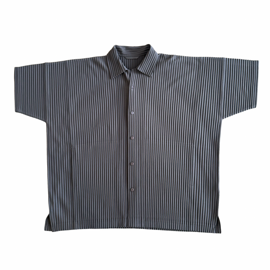 Issey Miyake Homme plisse Brown Button-up SZ 4