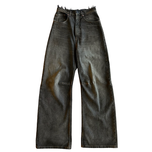 Margiela MM6 Distressed Wide Leg Denim SZ 26