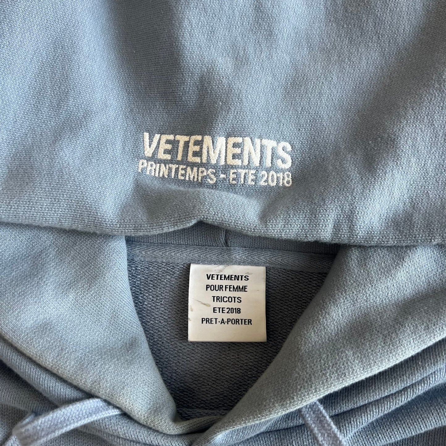 Vetements ‘Die Regionalbahn’ Hoodie AW18 SZ L