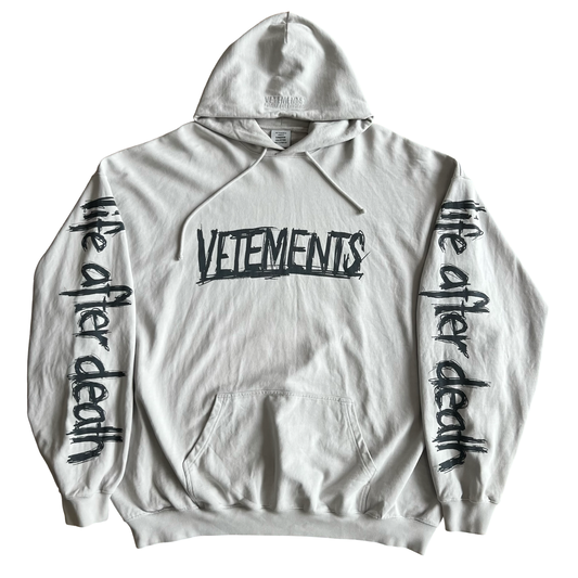 Vetements ‘Life After Death’Hoodie Sz L