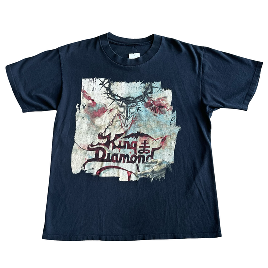 Vintage 90s King Of Diamond Metal Band Tour T-Shirt SZ L