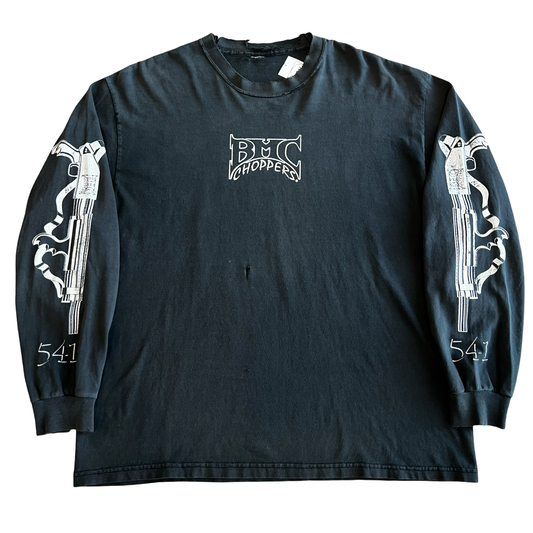Vintage Y2K BMC Chopper Shotgun Long Sleeve T-Shirt SZ XL
