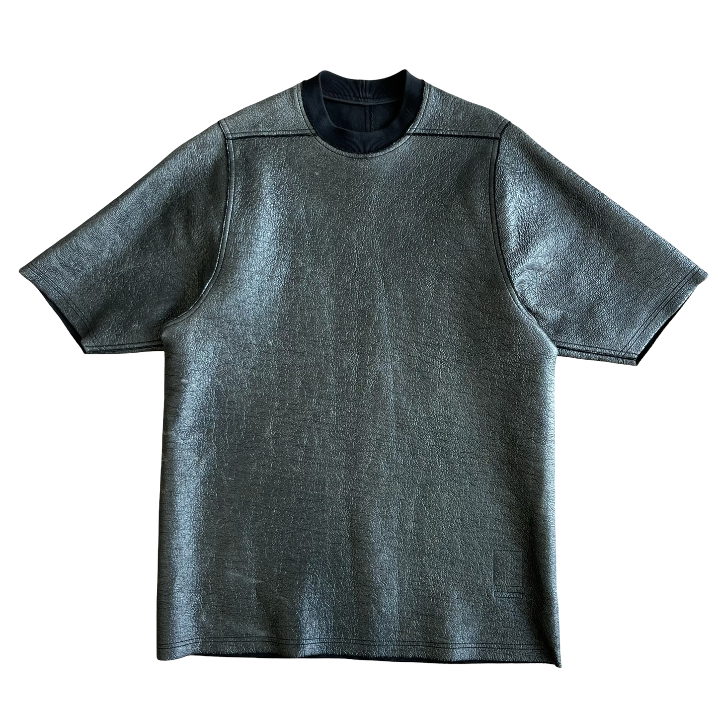 Rick Owens Coated Cotton Jumbo T-shirt SZ XS