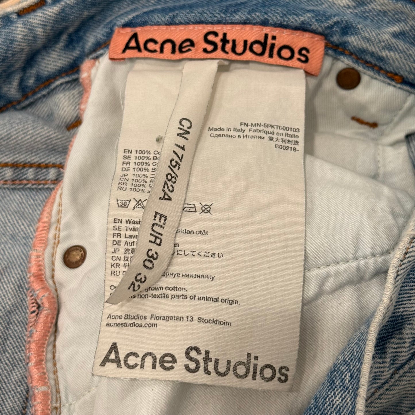 Acne 2021M Jeans SZ 30