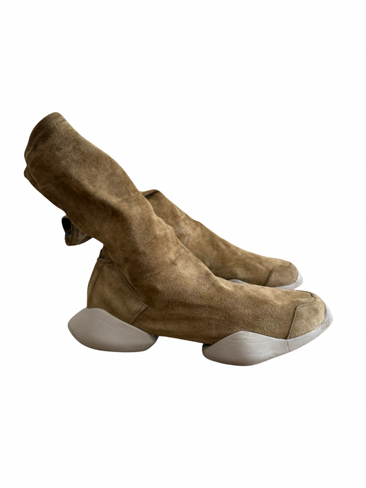 Rick Owens x Adidas Brown Suede Sock Runners Sz 9