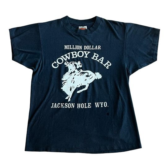 Vintage 80s Million Dollar Cowboy Bar T-Shirt SZ L