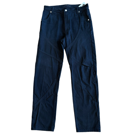 Heliot Emil Laser Cut/Paneled Denim SZ 50