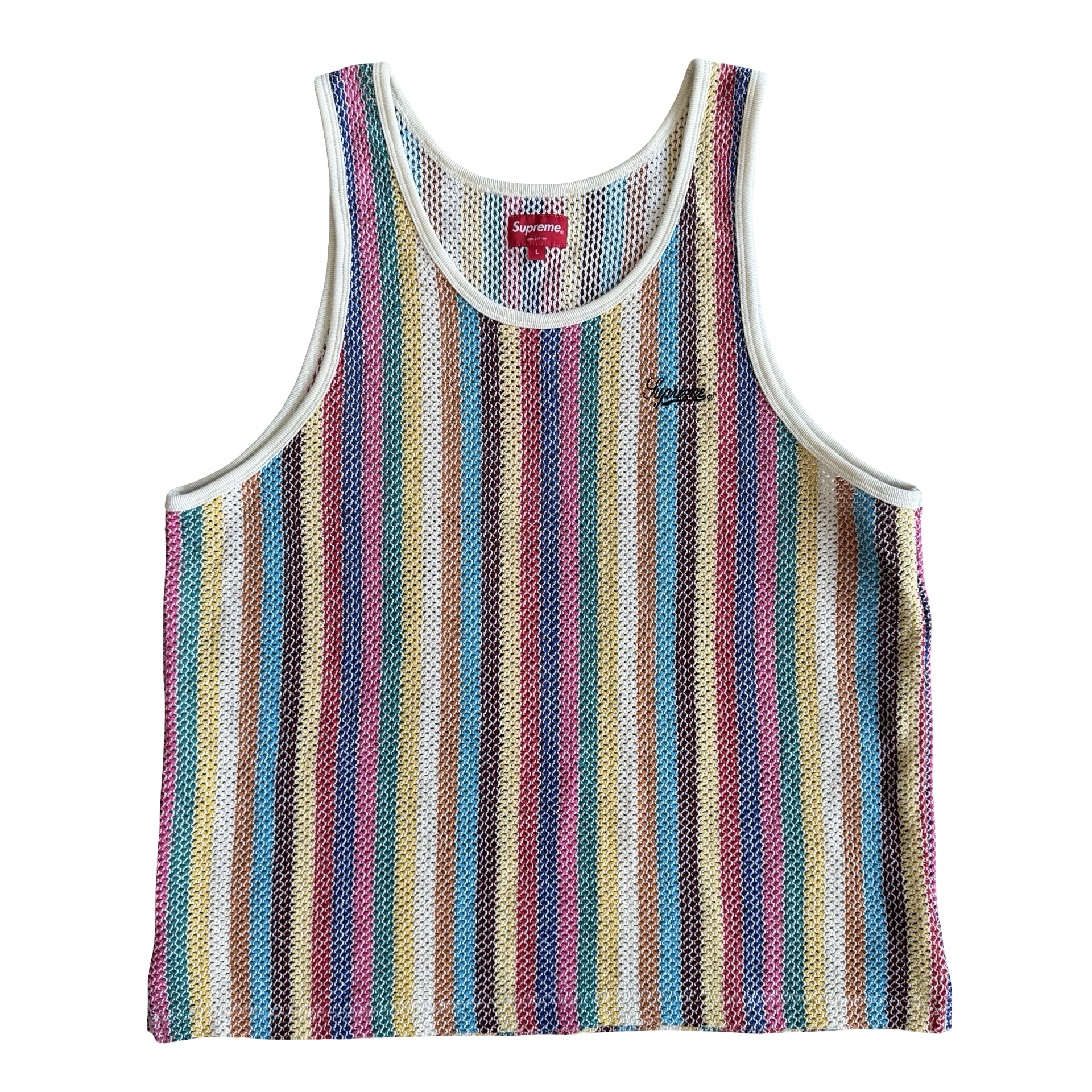 Supreme Knit Stripe Tank SZ L – Final Blow