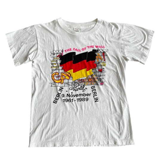 Vintage 80s Fall Of The Wall Berlin Wall T-Shirt SZ L