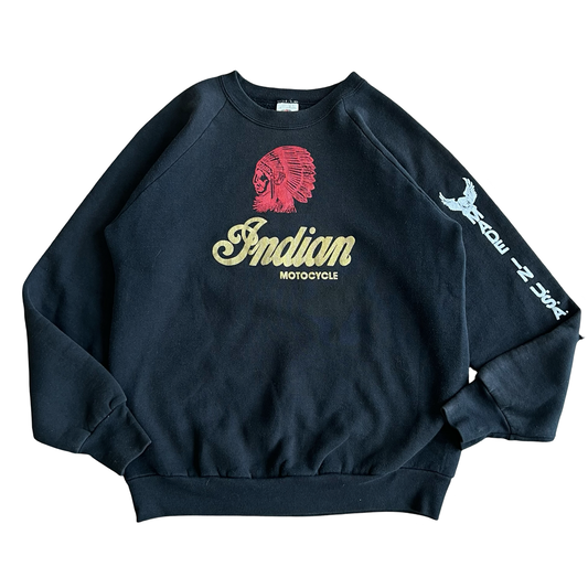Vintage Indian Motorcycle Crewneck Sweatshirt SZ L