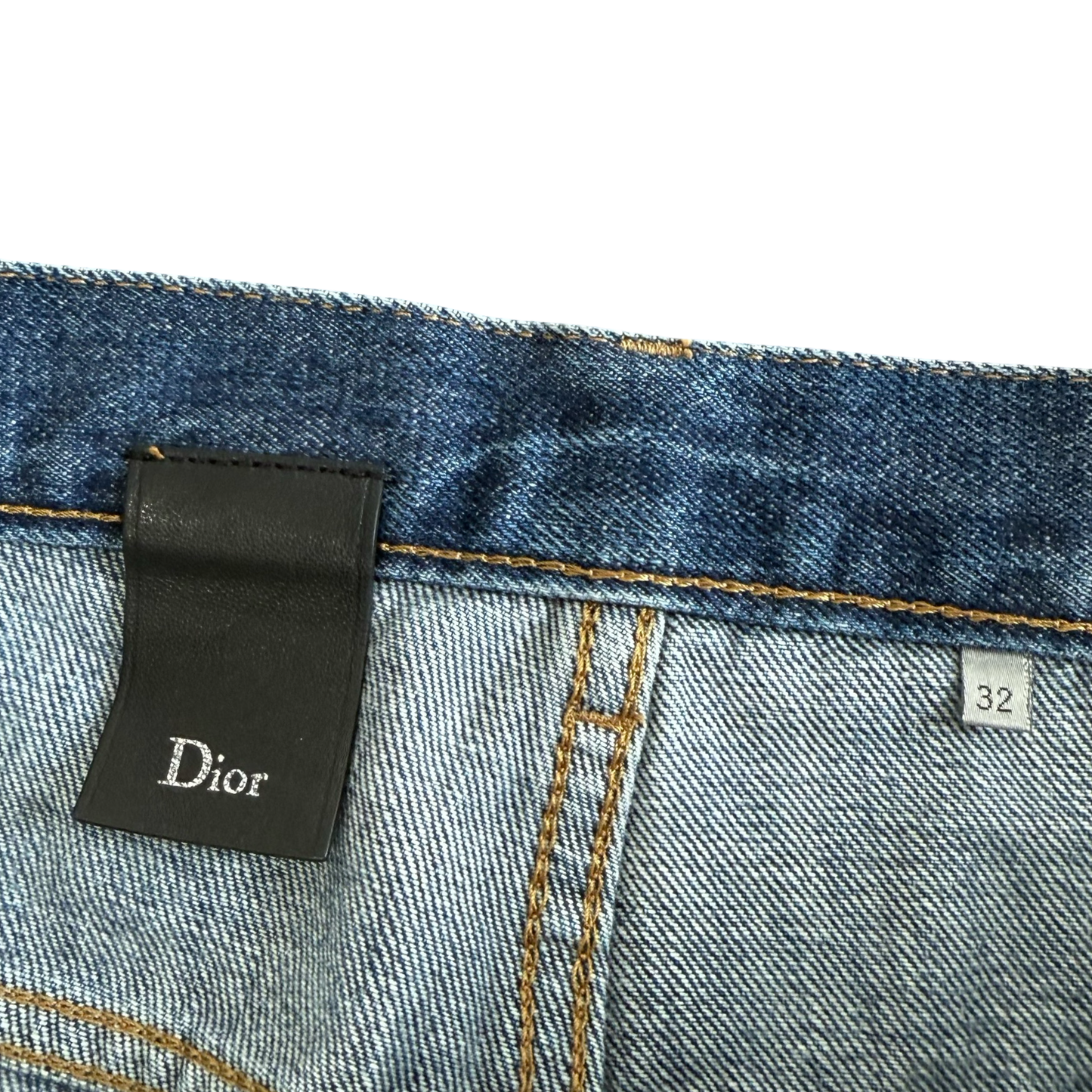 Dior Homme Light Wash Whiskered Denim SZ 32