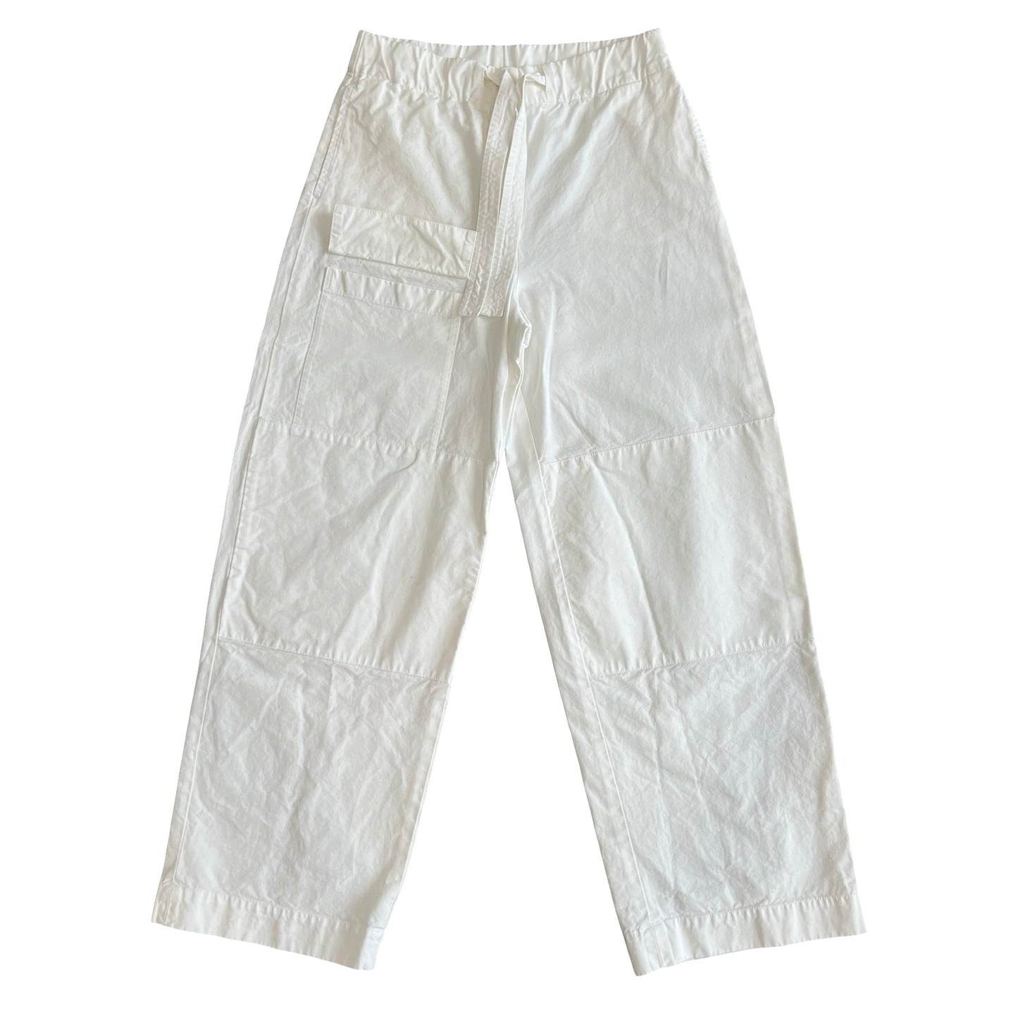 Dries Van Noten White Belted Trousers SZ M