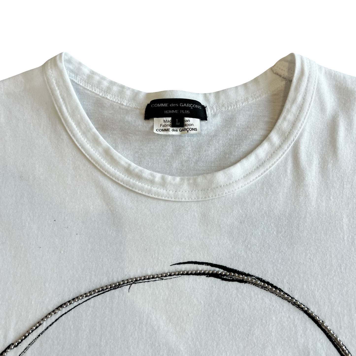 Comme des garçons Abstract/beaded T-shirt SZ L
