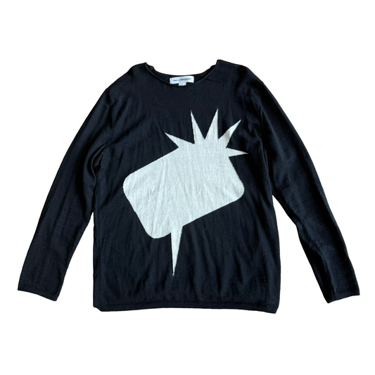 Comme des garçons Shirt Abstract Print Sweater Sz Xl