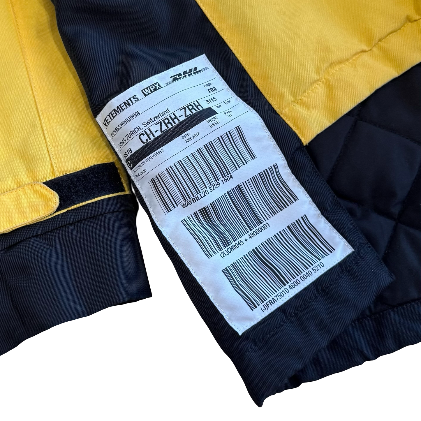 Vetements DHL Parka SZ XS