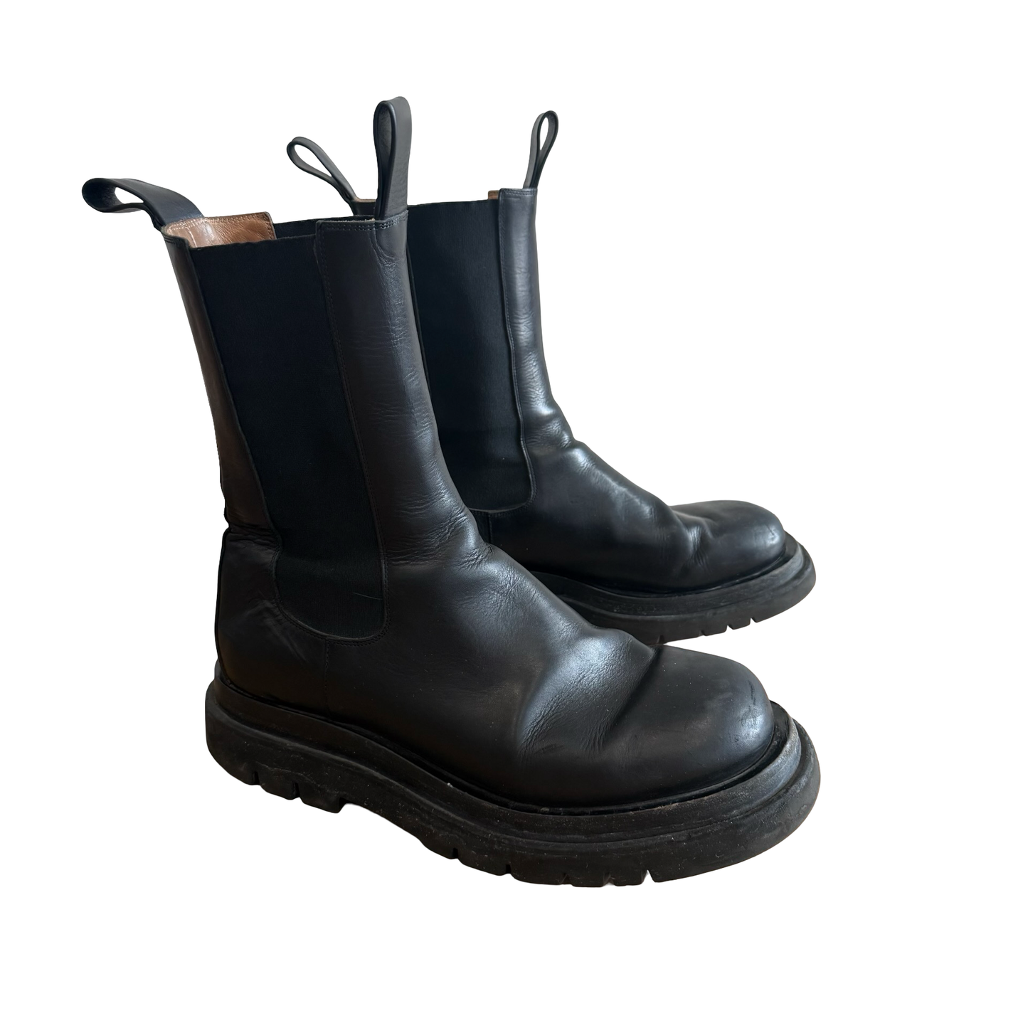 Bottega Veneta Lug Sole Chelsea Boots Sz 46
