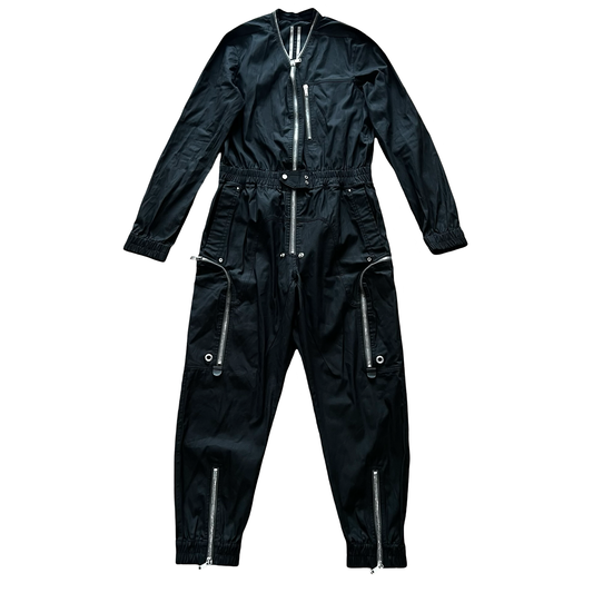 Rick Owens Black Larry Flight Suit SS22 SZ 52