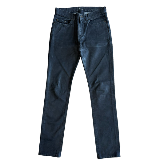 Saint Laurent Black Waxed D02 Denim SZ 28