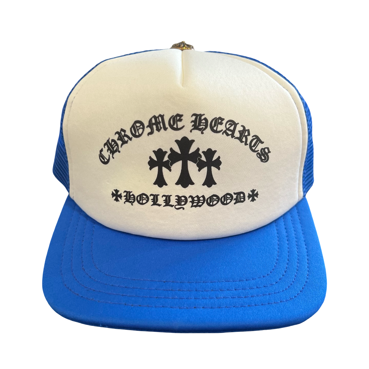 Chrome Hearts Blue Cemetery Trucker