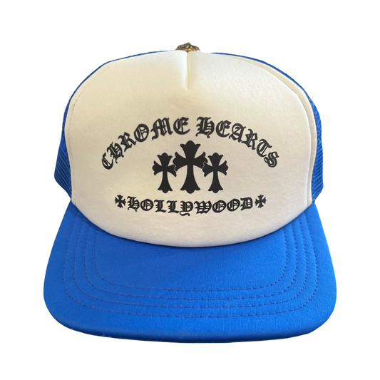 Chrome Hearts Blue Cemetery Trucker