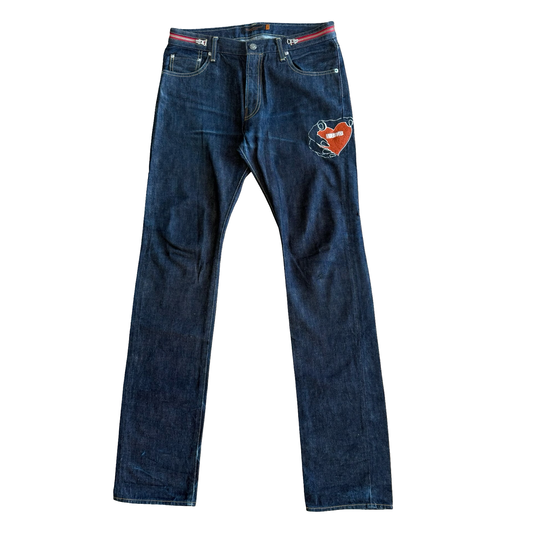 Undercover Zipper/Heart Raw Denim AW07 Sz 3