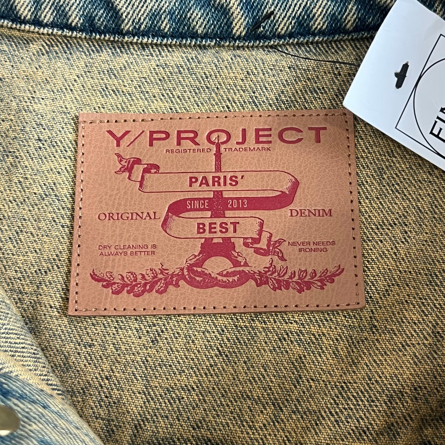 Y/Project Pinched Denim Shirt SZ L