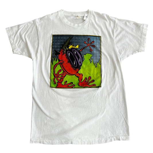 Vintage 80s Acid Art Blotter Obscure T-Shirt SZ L