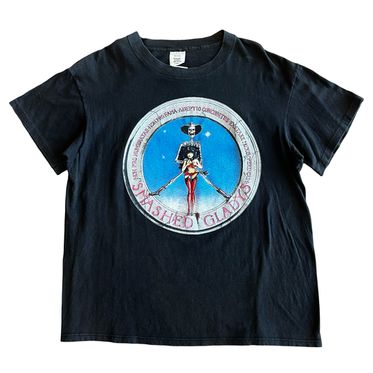 Vintage 80s NYC Punk Smashed Gladys Dyin For a Piece 1988 T-Shirt SZ XL