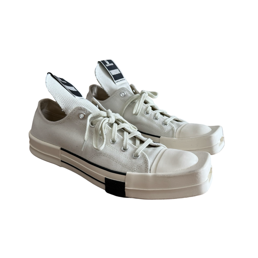Rick Owens x Converse TURBODRK White Lows SZ 10
