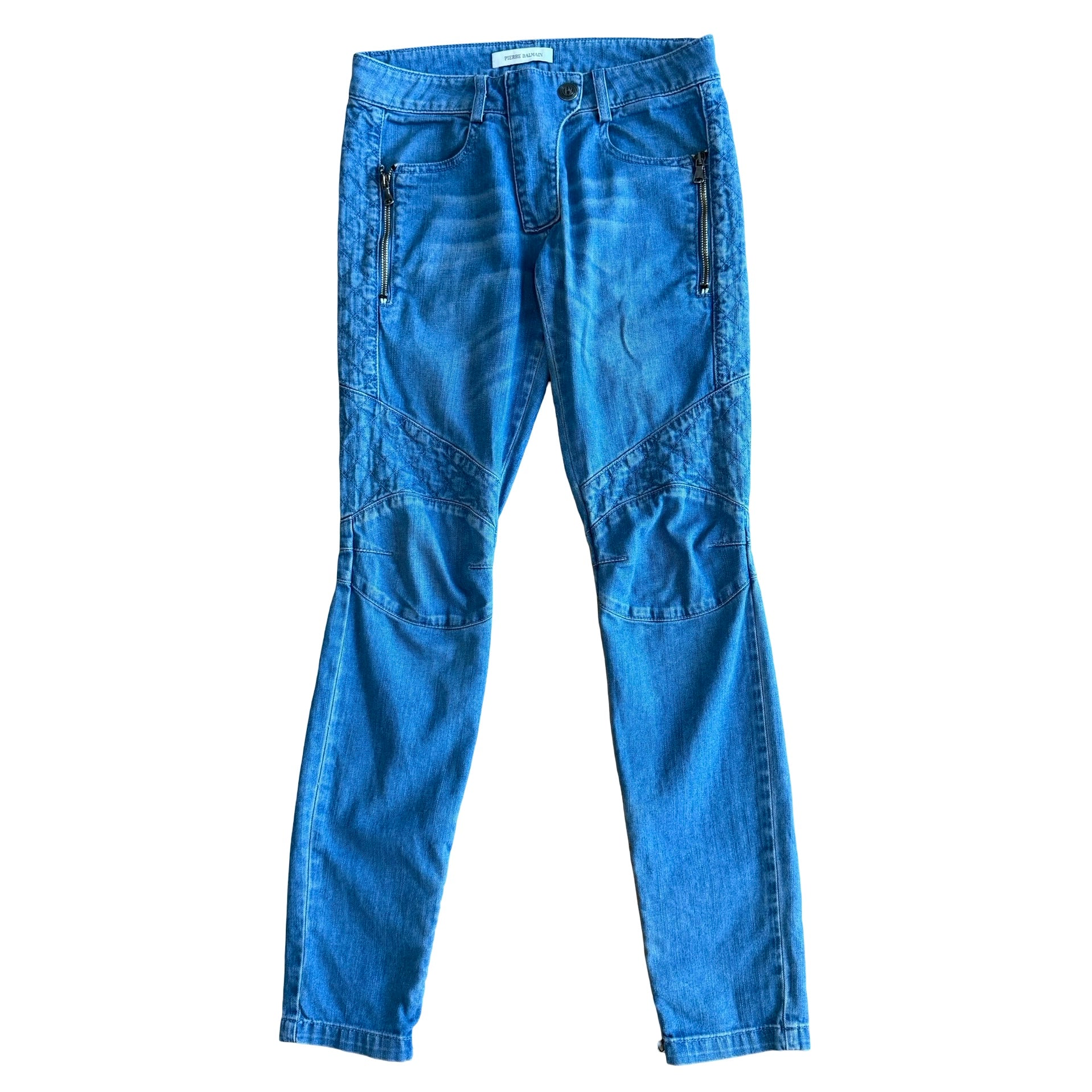 Balmain Crashed Biker Denim Pant 【公式通販】 38激推し 最安値 
