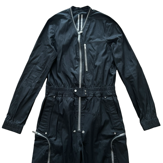Rick Owens Black Larry Flight Suit SS22 SZ 52