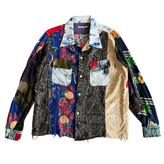 Needles Rebuild Button Up Shirt SZ M