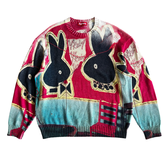 Supreme SS24 "Yo Baby" Knit Sweater SZ L