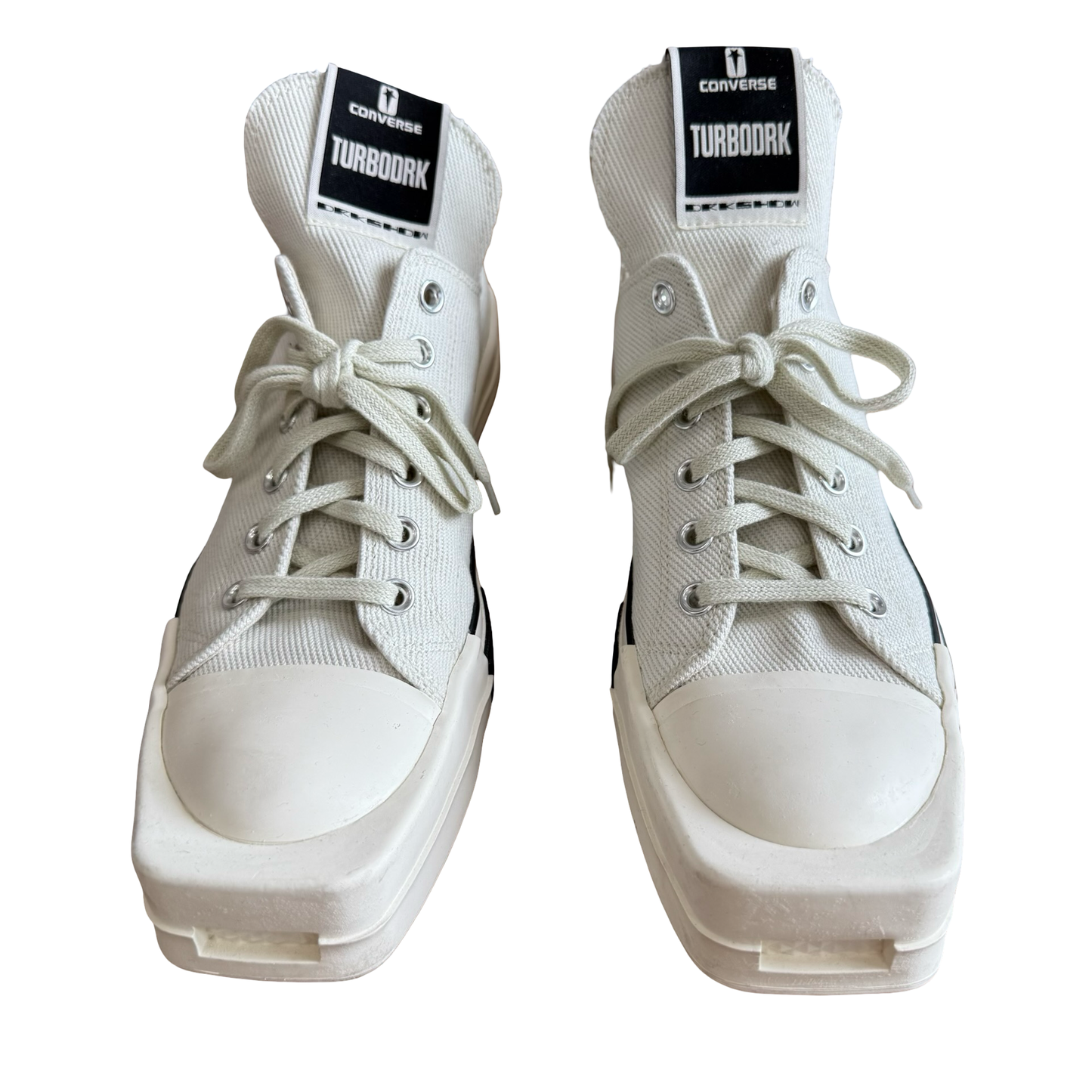 Rick Owens x Converse TURBODRK White Lows SZ 10