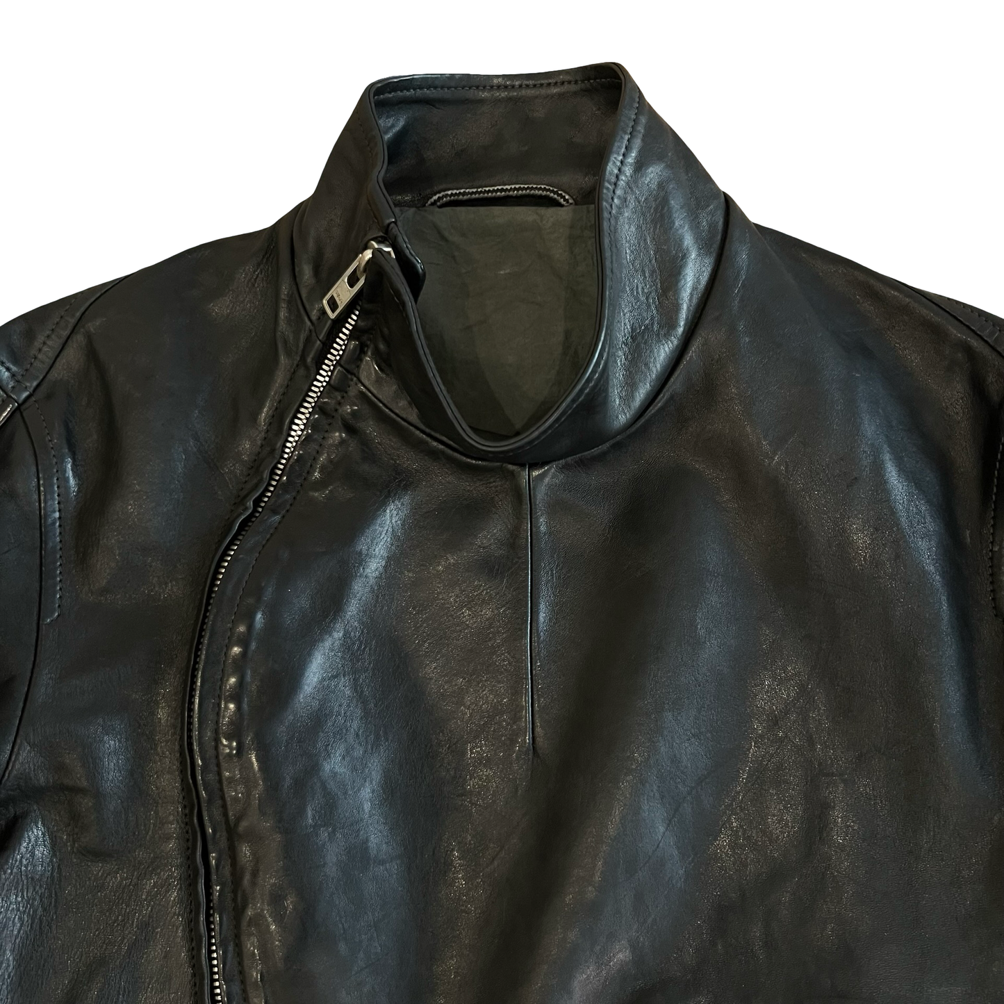 Carol Christian Poell Leather Fencing Jacket SZ 48