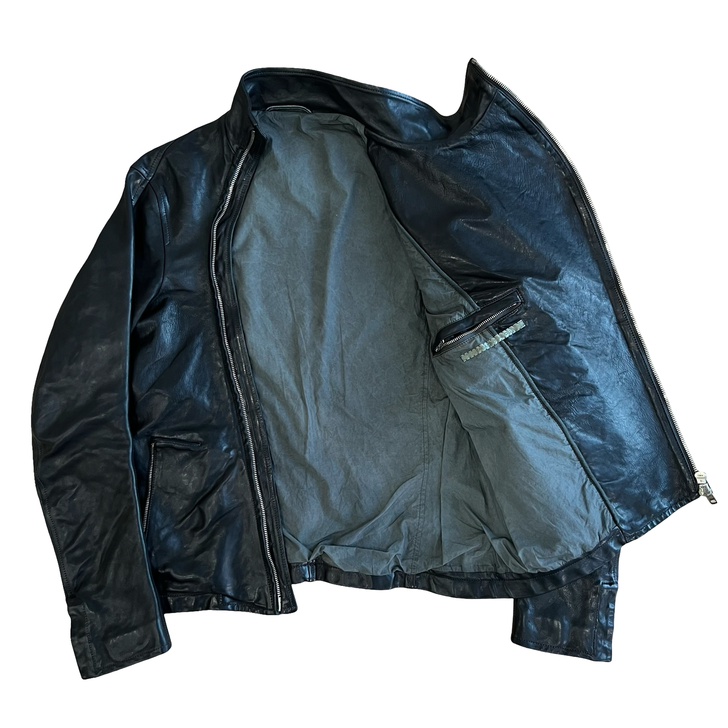 Carol Christian Poell Leather Fencing Jacket SZ 48