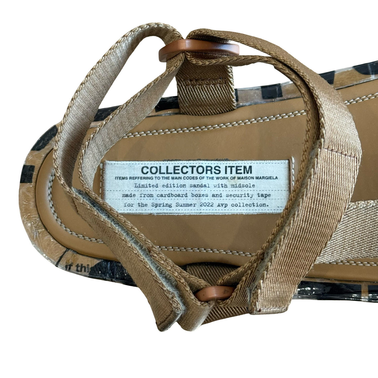 Margiela Limited Edition Packing Tape Sandals SS22 SZ 43