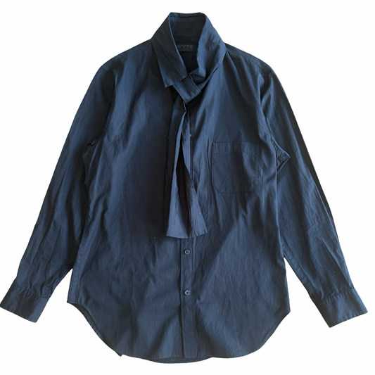 Yohji Yamamoto S’yte Built In Scarf  Shirt size 3