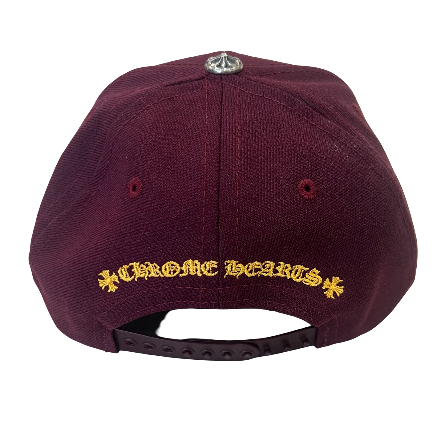 Chrome Hearts Maroon CH Baseball Cap