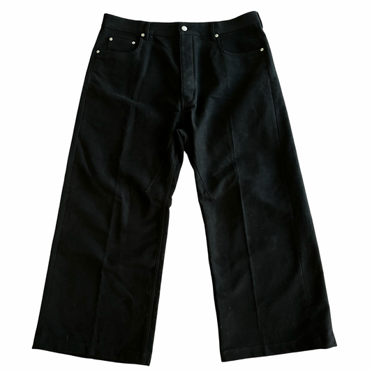 Rick Owens Triple Black Geth Jeans Sz 36