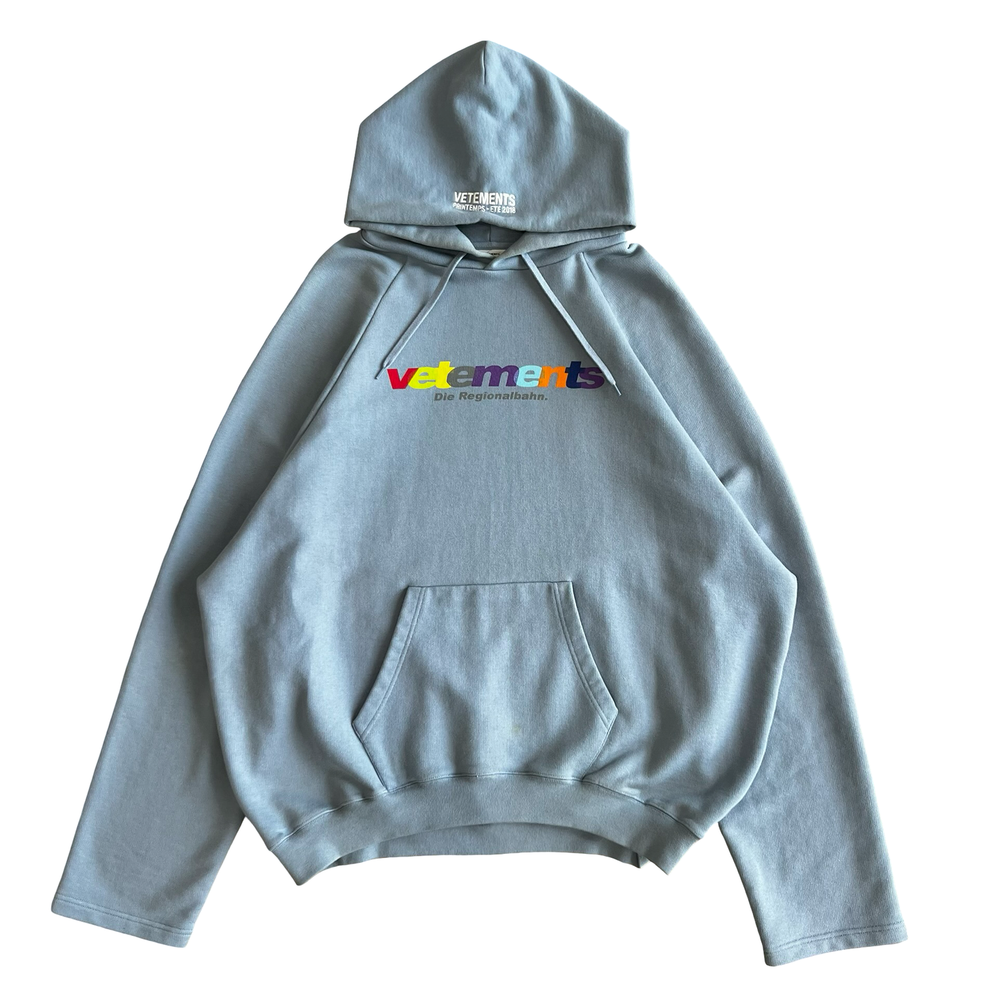Vetements ‘Die Regionalbahn’ Hoodie AW18 SZ L