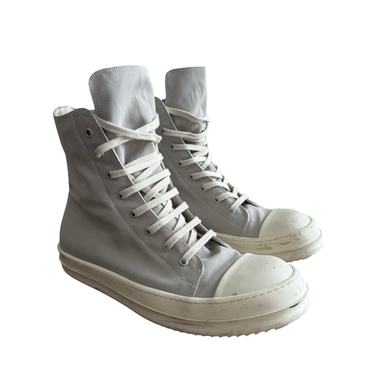 Rick Owens Grey Waxed Canvas Ramones SZ 45