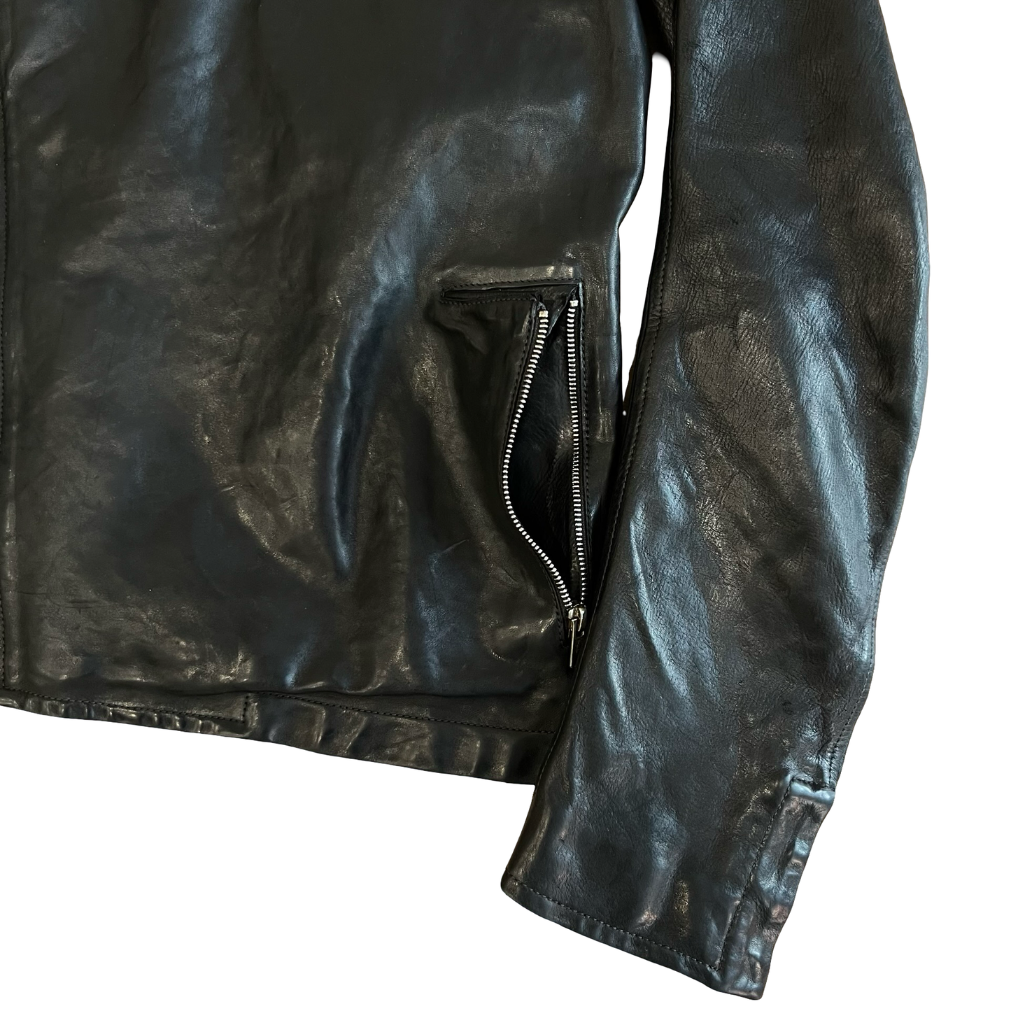 Carol Christian Poell Leather Fencing Jacket SZ 48