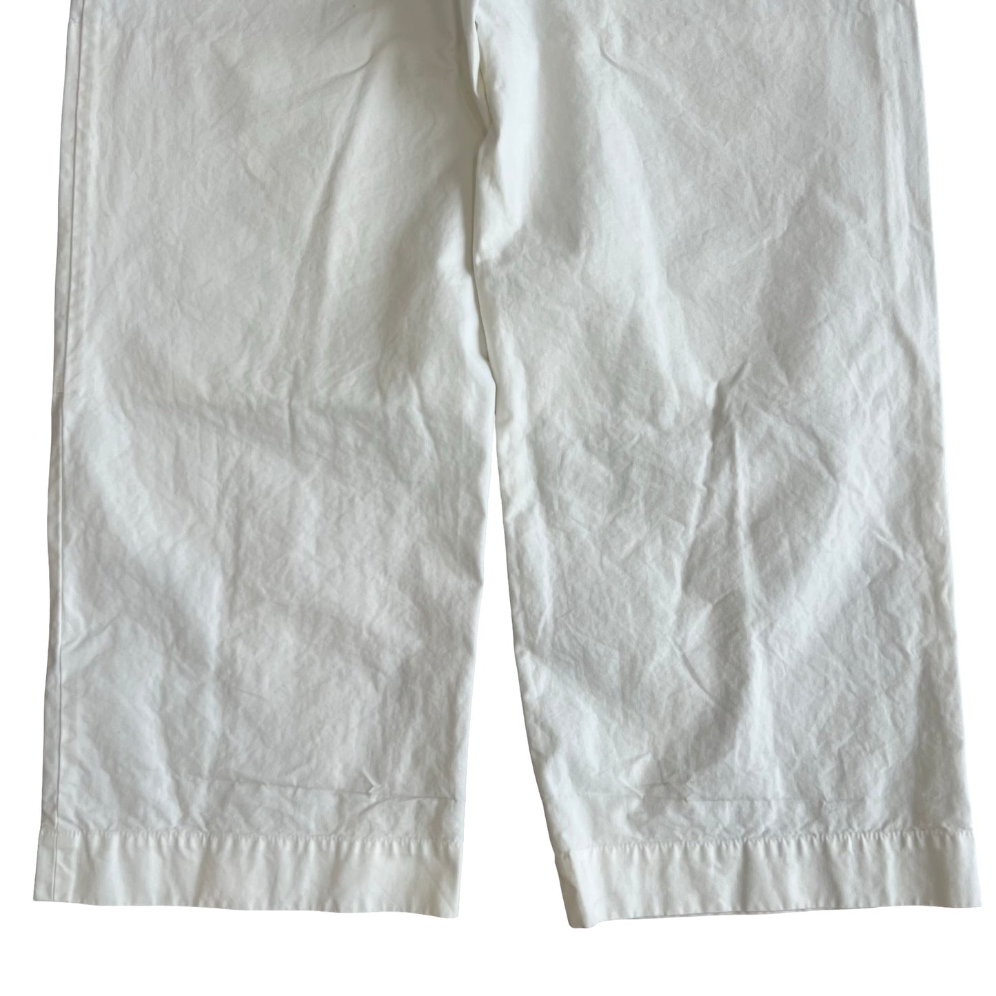 Dries Van Noten White Belted Trousers SZ M